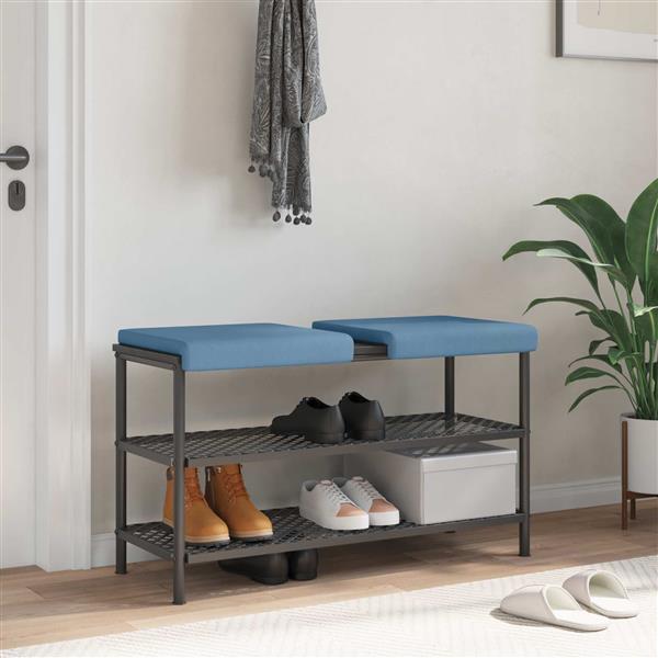 Grote foto vidaxl bankkussen 2 st corduroy blauw diepte 35 cm huis en inrichting woningdecoratie