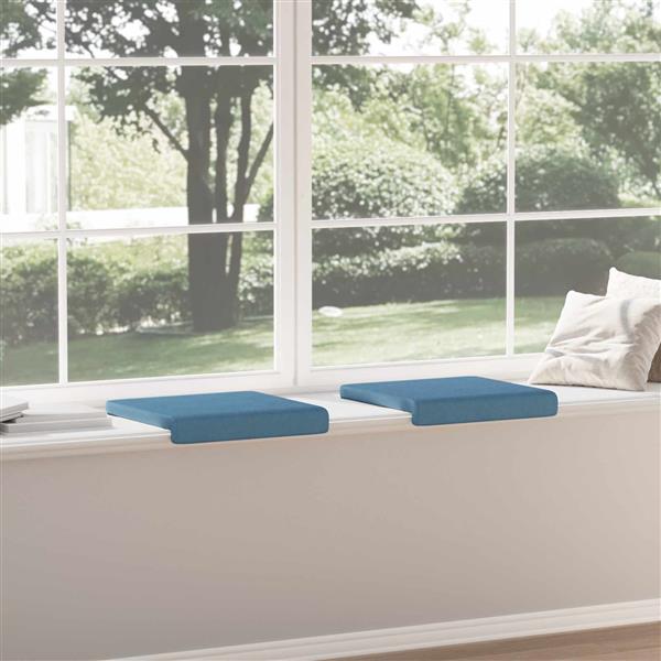 Grote foto vidaxl bankkussen 2 st corduroy blauw diepte 35 cm huis en inrichting woningdecoratie