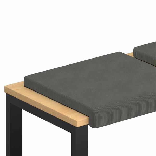 Grote foto vidaxl bankkussen 2 st corduroy donkergrijs diepte 35 cm huis en inrichting woningdecoratie