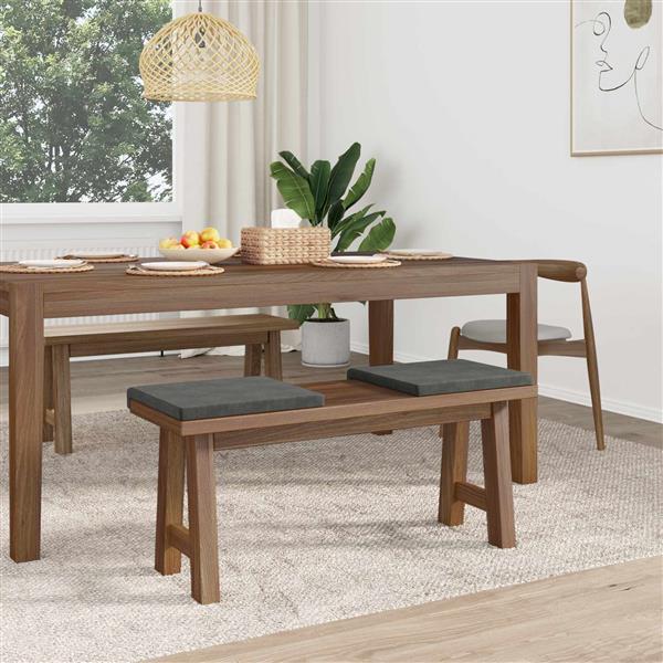 Grote foto vidaxl bankkussen 2 st corduroy donkergrijs diepte 35 cm huis en inrichting woningdecoratie