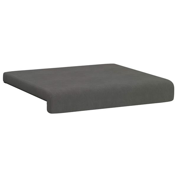 Grote foto vidaxl bankkussen 2 st corduroy donkergrijs diepte 35 cm huis en inrichting woningdecoratie