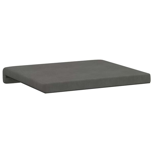 Grote foto vidaxl bankkussen 2 st corduroy donkergrijs diepte 35 cm huis en inrichting woningdecoratie