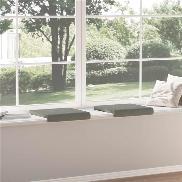 Grote foto vidaxl bankkussen 2 st corduroy lichtgrijs diepte 35 cm huis en inrichting woningdecoratie
