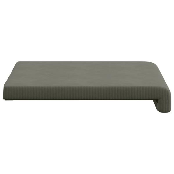 Grote foto vidaxl bankkussen 2 st corduroy lichtgrijs diepte 35 cm huis en inrichting woningdecoratie