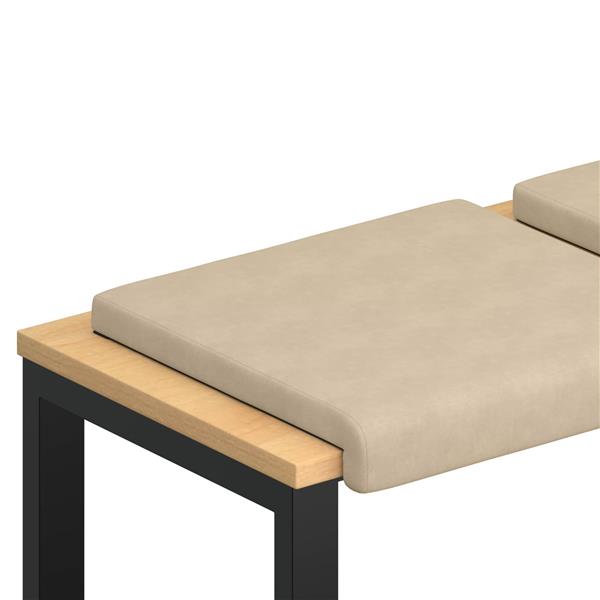 Grote foto vidaxl bankkussen 2 st microvezel cr mekleurig diepte 35 cm huis en inrichting woningdecoratie