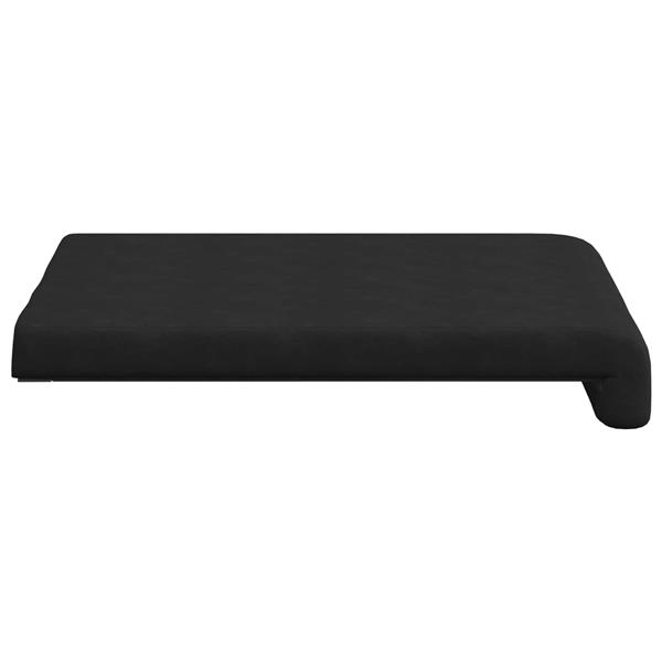 Grote foto vidaxl bankkussen 2 st microvezel zwart diepte 35 cm huis en inrichting woningdecoratie