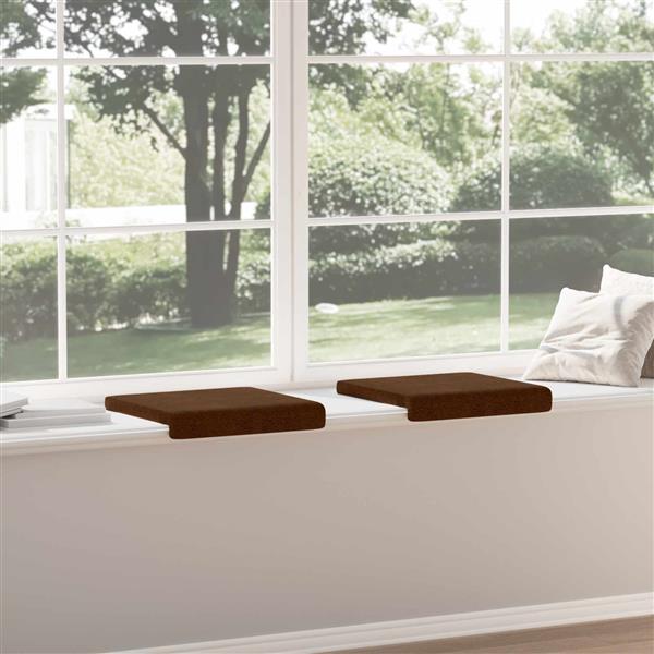 Grote foto vidaxl bankkussen 2 st faux su de stof bruin diepte 35 cm huis en inrichting woningdecoratie
