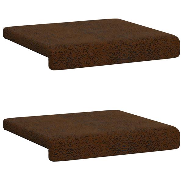 Grote foto vidaxl bankkussen 2 st faux su de stof bruin diepte 35 cm huis en inrichting woningdecoratie