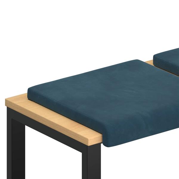 Grote foto vidaxl bankkussen 2 st fluweel blauw diepte 35 cm huis en inrichting woningdecoratie