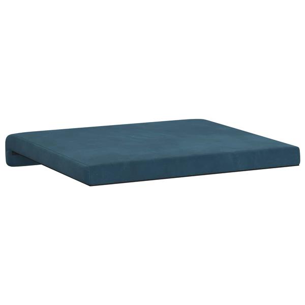 Grote foto vidaxl bankkussen 2 st fluweel blauw diepte 35 cm huis en inrichting woningdecoratie