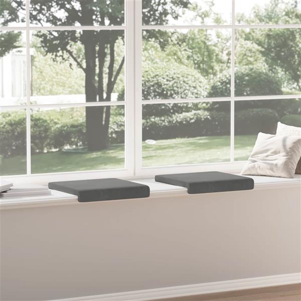 Grote foto vidaxl bankkussen 2 st fluweel donkergrijs diepte 35 cm huis en inrichting woningdecoratie