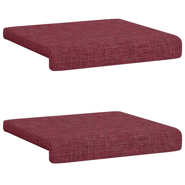 Grote foto vidaxl bankkussen 2 st stof wijnrood diepte 35 cm huis en inrichting woningdecoratie