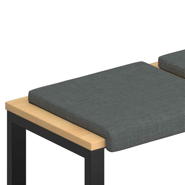 Grote foto vidaxl bankkussen 2 st stof donkergrijs diepte 35 cm huis en inrichting woningdecoratie