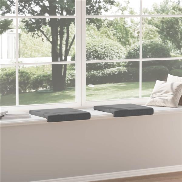 Grote foto vidaxl bankkussen 2 st stof donkergrijs diepte 35 cm huis en inrichting woningdecoratie