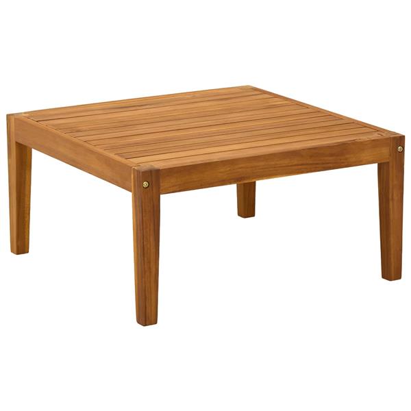 Grote foto vidaxl tuinstafel massief acaciahout naturel 60 x 60 x 30 cm tuin en terras tuinmeubelen