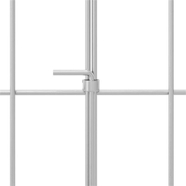 Grote foto vidaxl tuin omheining met palen 48 st 35 x 30 cm gegalvaniseerd staal tuin en terras hekken en schuttingen