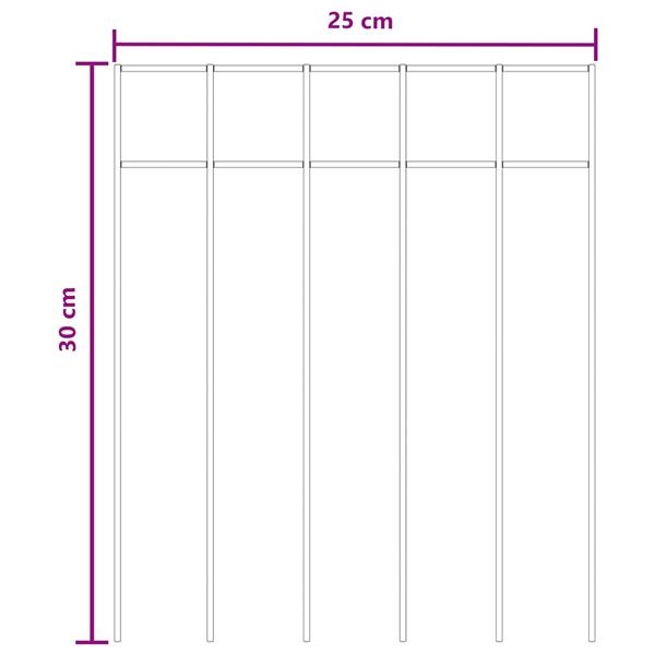 Grote foto vidaxl tuin schuttingpaneel 24 st 25 x 30 cm gegalvaniseerd staal tuin en terras hekken en schuttingen