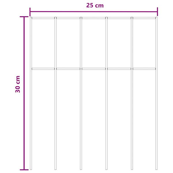 Grote foto vidaxl tuin schuttingpaneel 12 st 25 x 30 cm gegalvaniseerd staal tuin en terras hekken en schuttingen