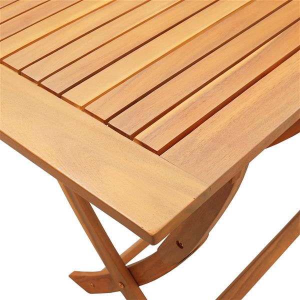 Grote foto vidaxl sydney rechthoekige tafel bruin 110 x 55 x 75 cm tuin en terras tuinmeubelen