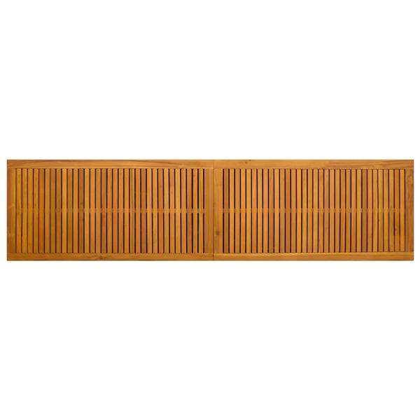 Grote foto vidaxl tuinopslagdoos 185 l massief acaciahout 200 x 50 x 56 cm beige tuin en terras overige tuin en terras
