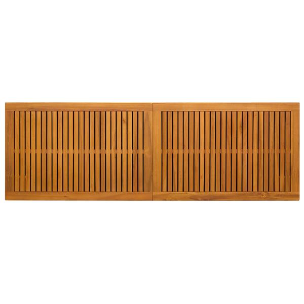 Grote foto vidaxl tuinopslagdoos 185 l massief acaciahout 150 x 50 x 56 cm beige tuin en terras overige tuin en terras