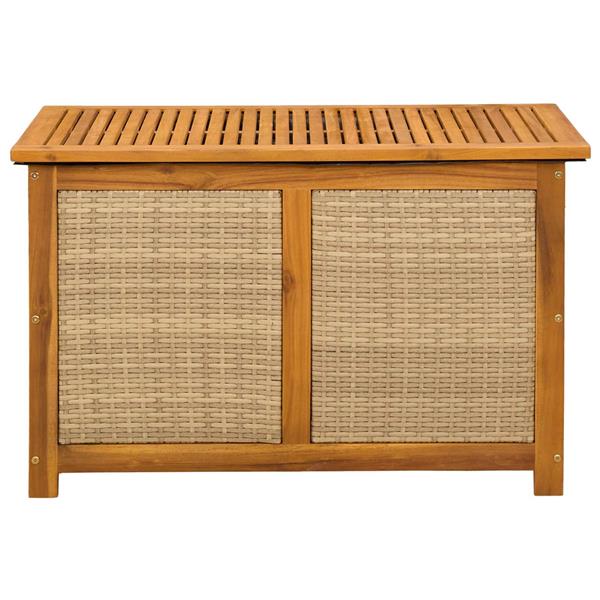 Grote foto vidaxl tuinopslagdoos 185 l massief acaciahout 90 x 50 x 56 cm beige tuin en terras overige tuin en terras