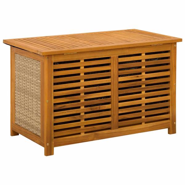 Grote foto vidaxl tuinopslagdoos 185 l massief acaciahout 90 x 50 x 56 cm beige tuin en terras overige tuin en terras