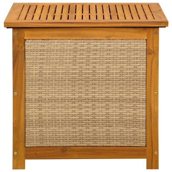Grote foto vidaxl tuinopslagdoos 185 l massief acaciahout 60 x 50 x 56 cm beige tuin en terras overige tuin en terras
