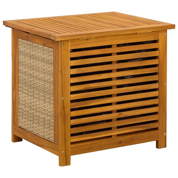 Grote foto vidaxl tuinopslagdoos 185 l massief acaciahout 60 x 50 x 56 cm beige tuin en terras overige tuin en terras