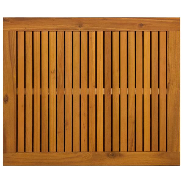 Grote foto vidaxl tuinopslagdoos 185 l massief acaciahout 60 x 50 x 56 cm zwart tuin en terras overige tuin en terras