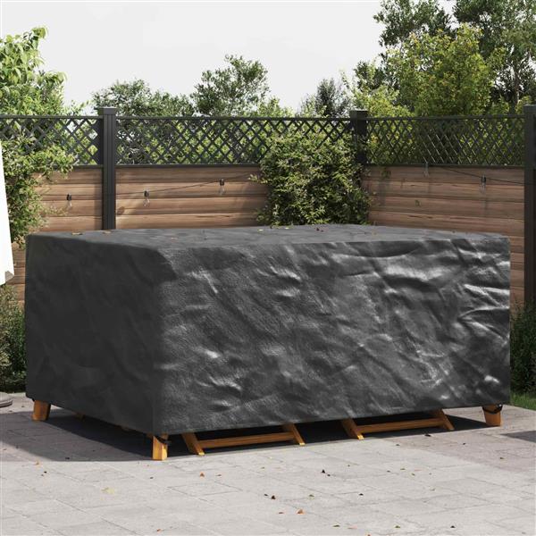 Grote foto vidaxl meubelhoes effen zwart 240 x 160 x 100 cm 420d tuin en terras tuinmeubelen