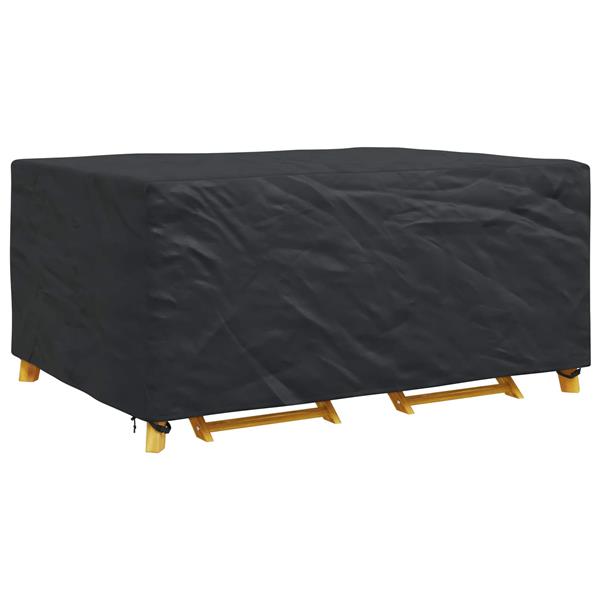 Grote foto vidaxl meubelhoes effen zwart 240 x 160 x 100 cm 420d tuin en terras tuinmeubelen