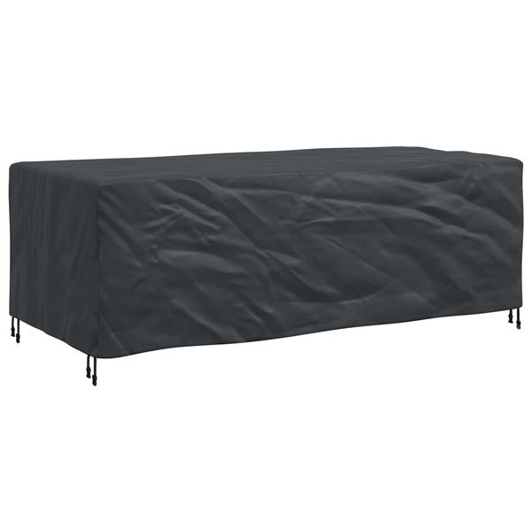 Grote foto vidaxl meubelhoes effen zwart 229 x 113 x 73 cm 210d tuin en terras tuinmeubelen