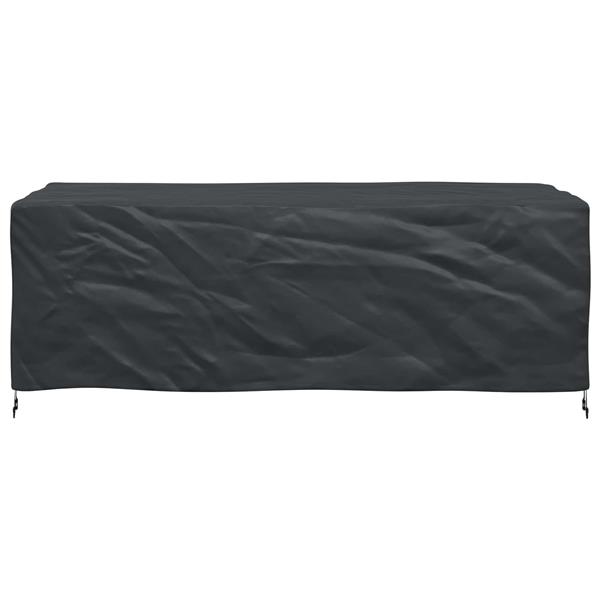 Grote foto vidaxl meubelhoes effen zwart 229 x 113 x 73 cm 210d tuin en terras tuinmeubelen