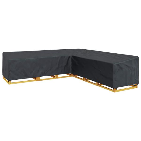 Grote foto vidaxl meubelhoes 300 x 300 x 80 cm 210d oxford stof l vorm waterdicht tuin en terras tuinmeubelen