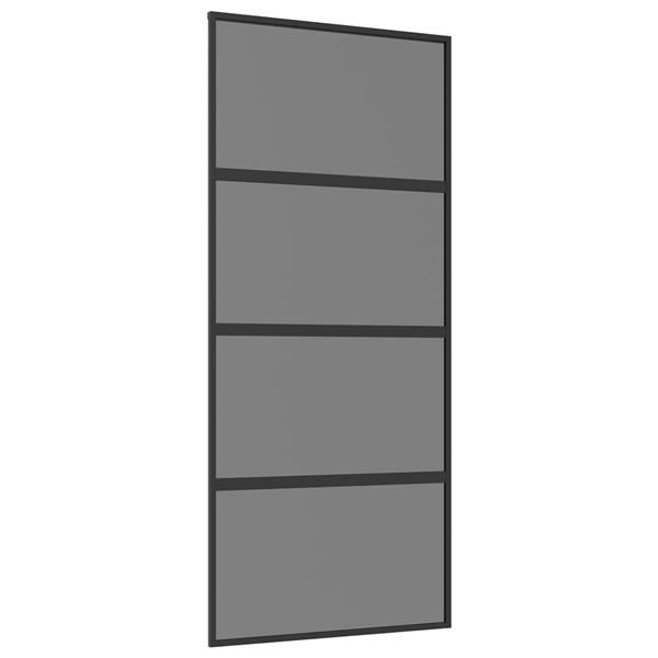 Grote foto vidaxl schuifdeur 90 x 205 cm gehard glas en aluminium doe het zelf en verbouw deuren en horren