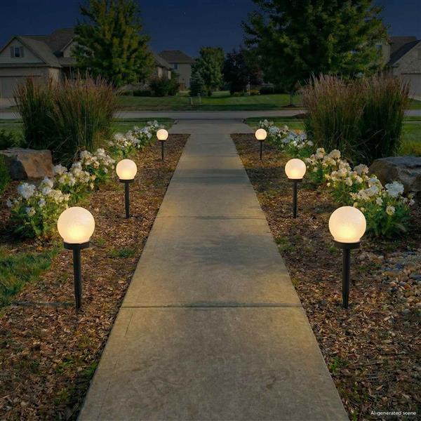 Grote foto vidaxl buitenzonne lampen met grondpin 4 st warmwit 38 5 cm abs tuin en terras verlichting