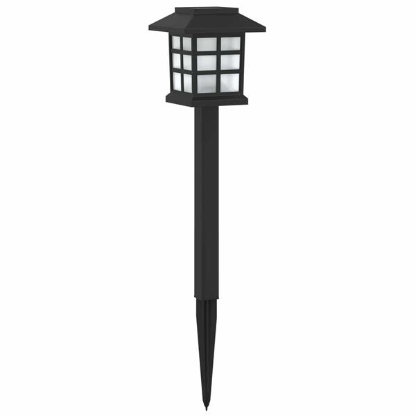 Grote foto vidaxl buitenzonne lampen met grondpin 12 st warmwit 38 5 cm pp tuin en terras verlichting
