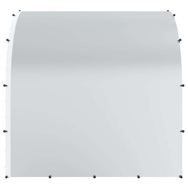 Grote foto vidaxl kippenhok zilver 200 x 200 x 200 cm gegalvaniseerd staal dieren en toebehoren hokken en kooien