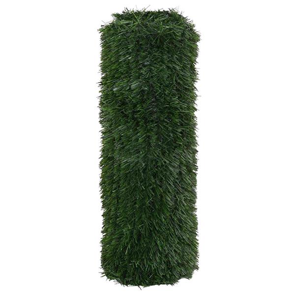 Grote foto vidaxl kunstmatige omheining donkergroen 1 x 3 m pvc en staal tuin en terras sierplanten