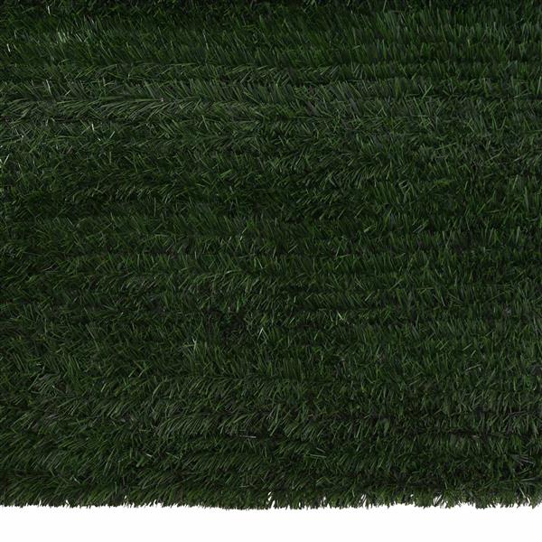 Grote foto vidaxl kunstmatige omheining donkergroen 1 x 3 m pvc en staal tuin en terras sierplanten
