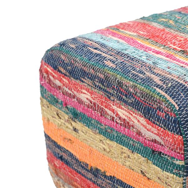 Grote foto vidaxl bank 110 x 30 x 45 cm echt leer meerkleurig huis en inrichting stoelen