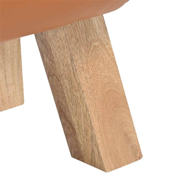 Grote foto vidaxl bank 110 x 30 x 45 cm echt leer bruin huis en inrichting stoelen