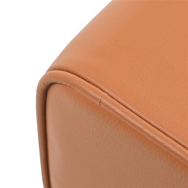Grote foto vidaxl bank 40 x 30 x 45 cm echt leer bruin huis en inrichting stoelen
