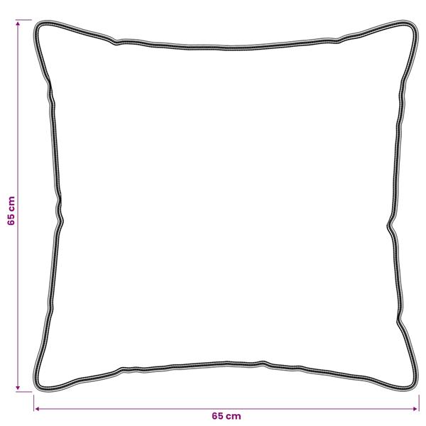 Grote foto vidaxl hoofdkussen 2 st 65 x 65 cm alle seizoenen kapokvezel beige huis en inrichting bedden