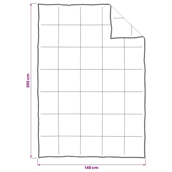 Grote foto vidaxl vol jaar dekbed 140 x 200 cm alle seizoenen 250 gsm beige huis en inrichting bedden