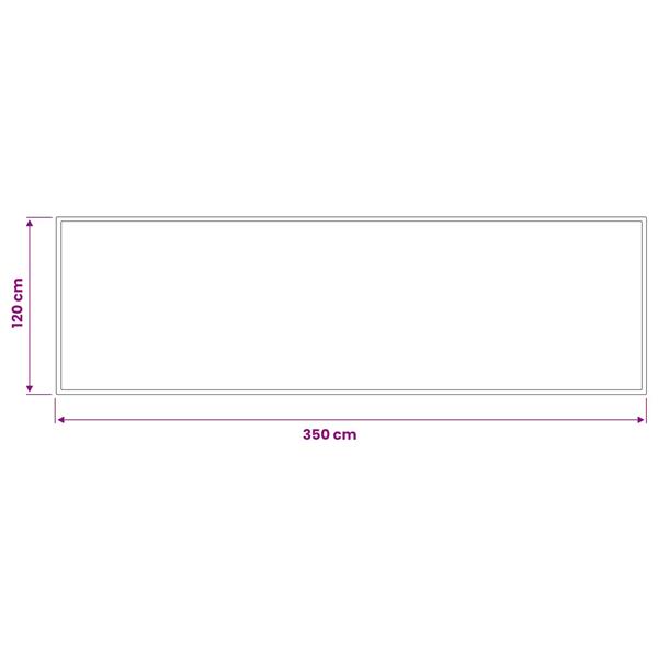 Grote foto vidaxl deurmat lichtgrijs 400 x 120 cm 100 polyamide tuin en terras overige tuin en terras