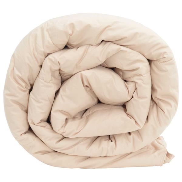 Grote foto vidaxl zomer dekbed beige 200 x 240 cm 100 natuurlijke kapok huis en inrichting bedden