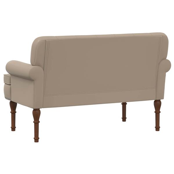 Grote foto vidaxl loungebank met knopencomfort cappuccino 120 x 65 x 77 cm huis en inrichting overige huis en inrichting