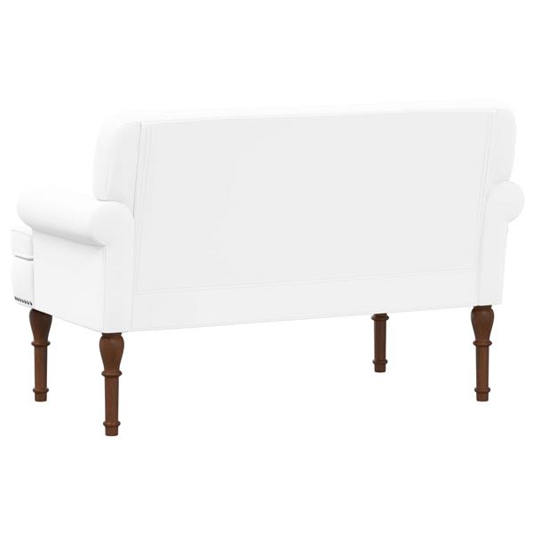 Grote foto vidaxl loungebank met knopencomfort wit 120 x 65 x 77 cm kunstleer huis en inrichting overige huis en inrichting